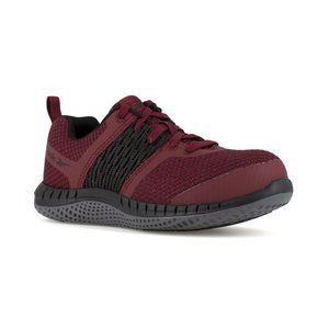 REEBOK PRINT WORK ULTK - RB248 Women's Athletic Work Shoe - Burgundy and Black